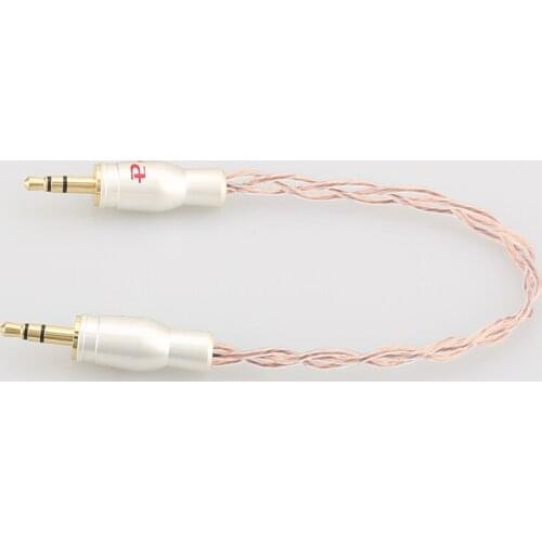DIY High quality single copper and oxygen-free copper wire 3.5MM fever recording cable AUX Cable