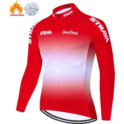 Strava Winter Thermal Fleece Retro Tricota Camisa 져지 Fietskleding Heren サイクルウェア Maillot Ciclismo Hombre 자전거의류 Cycling Jersey