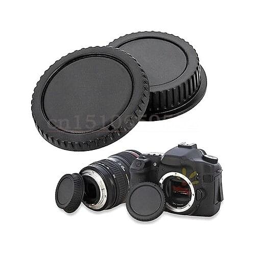 10set Camera Body cap + Rear Lens Cap Hood Protector for 1000D 500D 550D 600D 60D 5D 5D2 5D3 350D EF EF-S Rebel T1i Camera