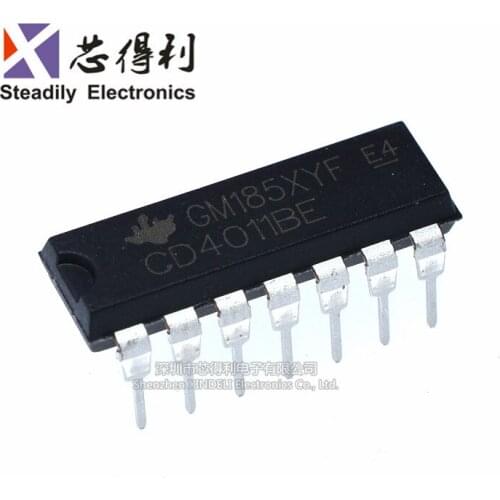 10pcs/lot New Hef Cd4011be TL Hcf4011 Quad 2 Input and Non-Gate Dip-14