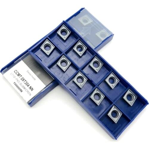 10PCS Turning tool CCMT09T304 NN LT10 Internal carbide insert CNC turning tool Carbide CCMT 09T304 turning insert