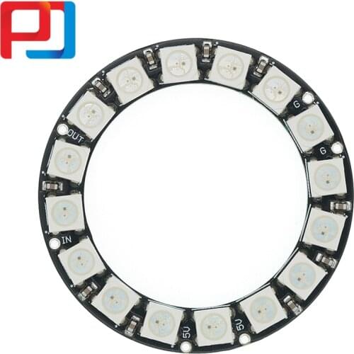 16 channel WS2812 WS2812B NEW WS 2811 5050 RGB LED Lamp Panel Module PULAR Original 5V 16Bit Rainbow LED Precise
