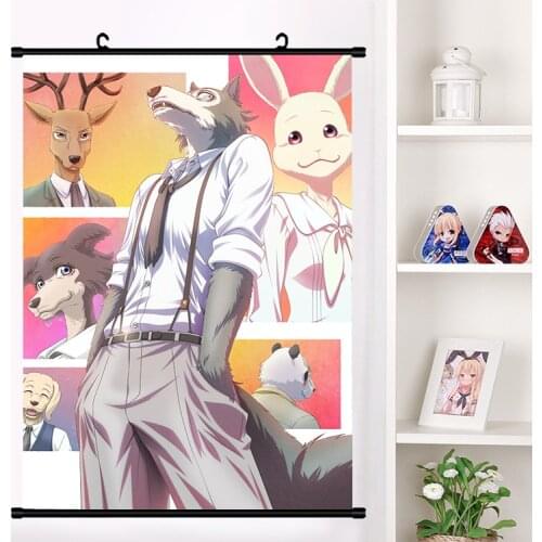 2019 NEW Anime BEASTARS Legosi Louis Haru Jono Gouhin Wall Picture Poster Scroll Canvas Painting Wall Hanging Poster Gifts