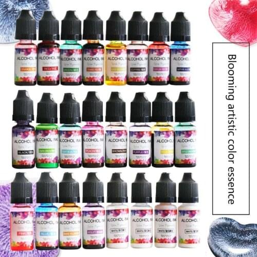 22 Colors Epoxy Pigment Liquid Colorant Dye Ink Diffusion UV Resin DIY Crafts Jewelry Making Accessories
