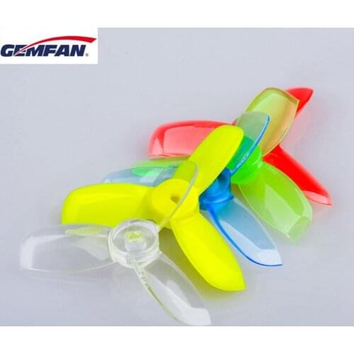 4Pairs 8PCS Gemfan Hulkie 1940 1.9x4x3 Square Hole 3 Blade Propeller Props for RC Quadcopter 1104-1105 Motor FPV Racing Drone
