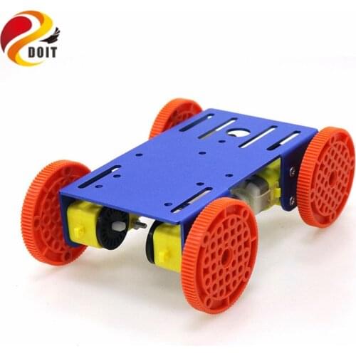 4WD Smart Robot Chassis Car Model with 4pcs TT Motor Metal Plate for Arduino Nodemcu Rasberry Pie DIY RC Toy Parts C101