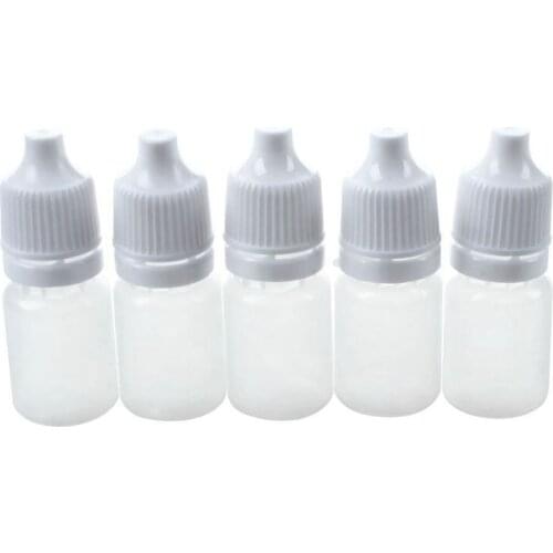 5 x squeezable Empty Eye Liquid Dropper liquid bottle 5ml
