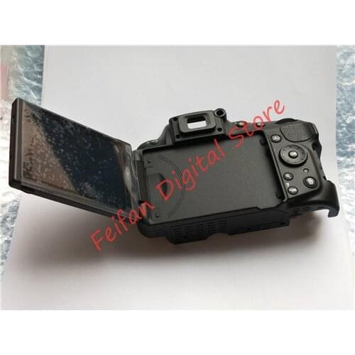 95%New Original Repair Parts For Nikon D5200 Back Cover Rear Case Ass'y with LCD Button Hinge Flex Cable FPC Unit