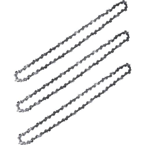 0.050” 3Pcs Chain Saws 3/8” LP 56DL Chain Chainsaw Spare Parts Tool Alloy Steel