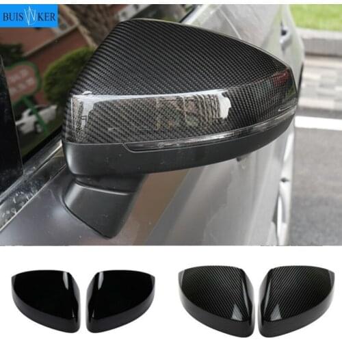 Black Side Mirror Cap Covers for Audi A3 S3 8V RS3 2013 2014 2015 2016 2018 2017 2019 Replace (Glossy Pearl Black)