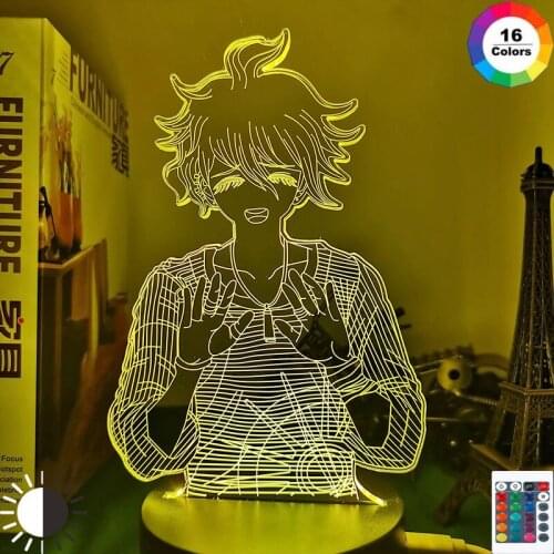Danganronpa V3 Led Night Light Rantaro Amami Lamp for Bedroom Decor Kids Gift Danganronpa V3 Acrylic Neon Lamp Rantaro Amami