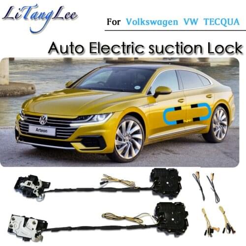 For Volkswagen VW TECQUA 2020 2021 Car Soft Close Door Latch Pass Lock Actuator Electric Absorption Suction Silence Closer