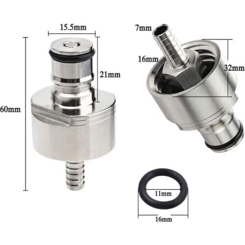 Stainless Steel Carbonation Cap Carbonator & Liquid Ball Lock Disconnect fit 896A