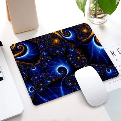 25*29cm Digital Art Circle Halo Small Size Learning Gamer Mouse Pad Gaming Accessories Waterproof Non-slip for PC Desk Pad