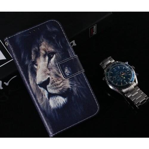 Wild Animal Case Leather Cover For Box Huawei Honor 8X 8C 8S 8A Cute Wallet Panda Tiger Lion Wolf Owl Magnolia Flower DP26F