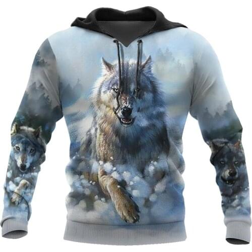 Native Wolf 3D Printed Jacket Men/Women Harajuku Hoodie Unisex Casual Streetwear Sweatshirt Pullover sudadera hombre ZL0955