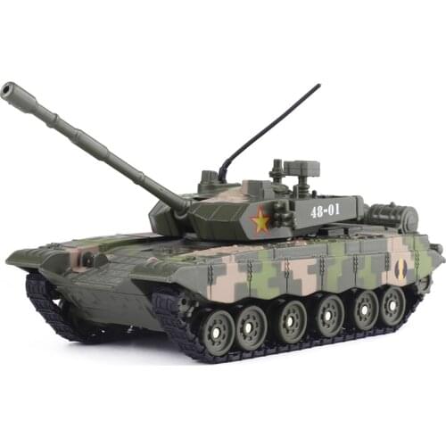 Model Car Boy Sound Light Toy Car Childrens Toy Gift Collection With Acousto-optic Return Force Main battle tank
