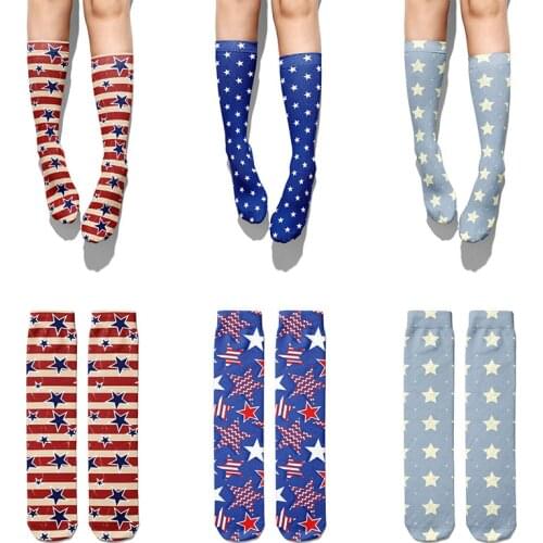 Fashion Star Stripe Colorful Cotton Socks Hot Sale Spring New Free Shipping Women Socks Cotton Men Outdoor Street Punk Socks Sox