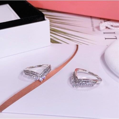 Fashion Women 925 Sterling Silver Rings Jewelry Flower Crown Bowknot Heart Style Ring For Women Jewelry