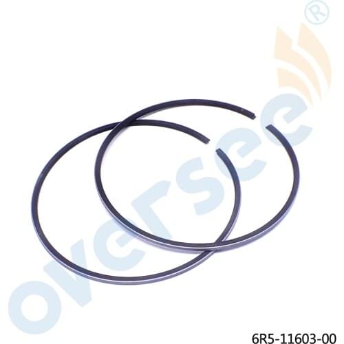 Aftermarket 6R5-11603 02 PISTON RING RINGS SET STD 90MM 115-250HP For Yamaha Outboard Engine