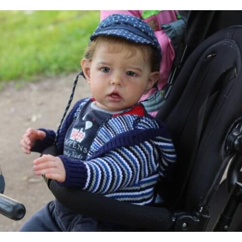 NPK 22inch lifelike fresh color reborn supply doll kit popular Liam baby size DIY reborn artists