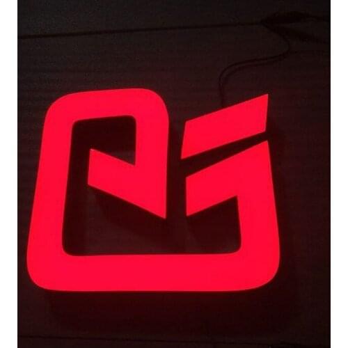 Outdoor double sided light up signage 3d led advertising letters