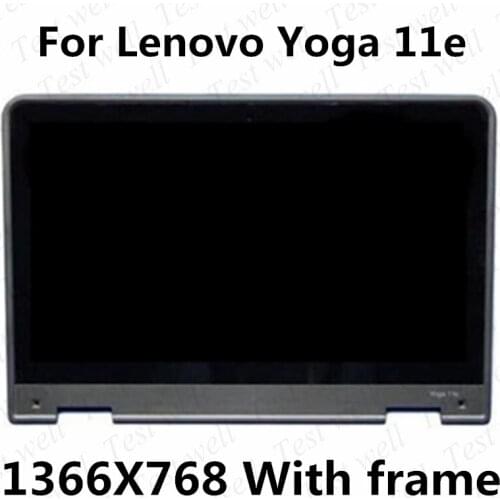Original Assembly for lenovo YOGA 11E CHROMEBOOK 4TH GEN 20HW 20HY touch digitizer display 01HW906 01HW903 panel with bezel