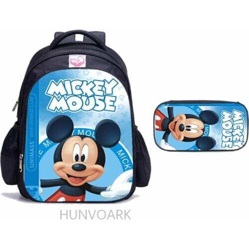 16 Inch Disney Minnie Mouse 3D Children School Bags Orthopedic Backpack Kids School Boys Girls Mochila Infantil Catoon Bags
