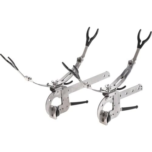 11UE Folding Bridge Fishing Bracket Dual-Use Ice Fishing Raft Fishing Rod Holder Fishing Gear Holder Extend Stretched Stand