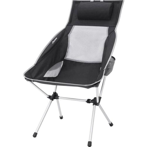 Folding Camping Chair Outdoor Camping Small Seat Mesh High Back Ergonomic Armrest Beach Chair