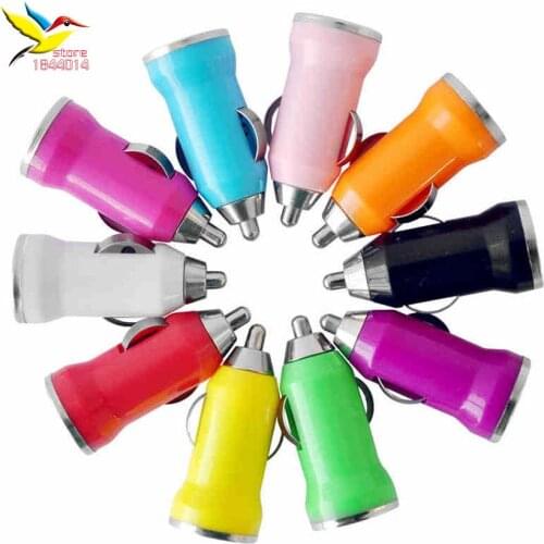Universal Mini 5V 1A USB The bullet Car Charger for iPhone 4 4S 5 5s 6 7 Samsung iPod Cell Mobile Phone Charger Adapter 300 pcs