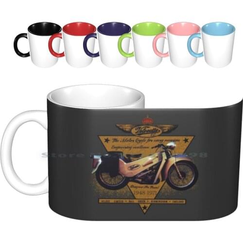 The Gorgeous Velocette Le Motorcycle Design By Motormaniac Ceramic Mugs Coffee Cups Milk Tea Mug Velocette Velocette Le