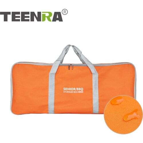 TEENRA Waterproof Barbecue Storage Bag Oxford Cloth Camping Picnic Bag Portable BBQ Storage Bag Durable BBQ Accessories