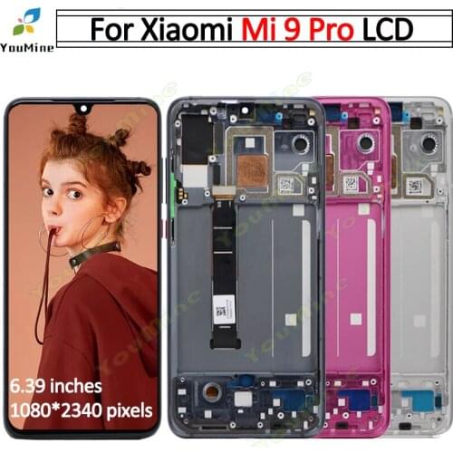 For Xiaomi MI 9 Pro mi9 Pro LCD with frame Display Touch Screen Digitizer Assembly Replace For Xiaomi mi9 Pro lcd