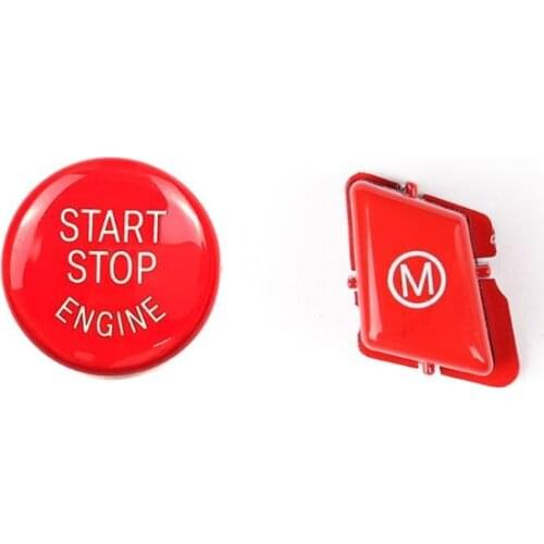 1Set M Model Button with Engine Switch for BMW-3Series E90 E91 E92 E93 2007-2013 23GC