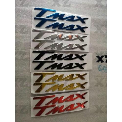 1Pair/2PCS 3D Motorcycle Accessories Stickers Motorbike Tank Emblem Badge Sticker decals For Yamaha TMAX T-MAX 500 530 Label
