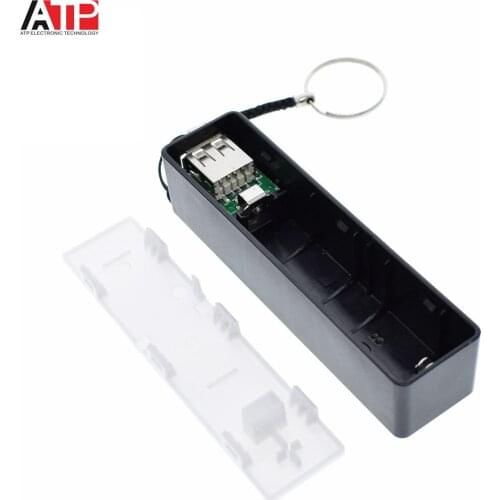 1PCS Great IT USB Power Bank Case Kit 18650 Battery Charger DIY Box Shell Kit Black For Arduino