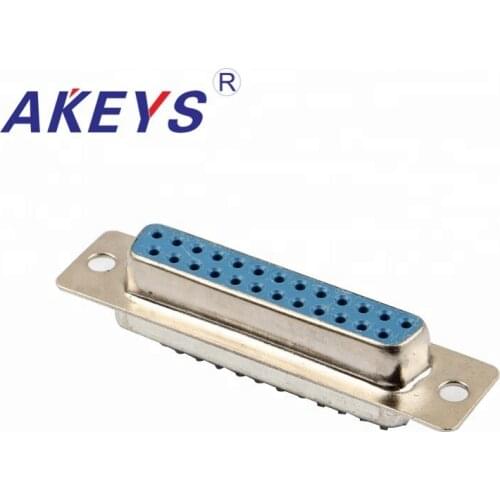 10 PCS VGA Interface DB25 Pin Blue Core Double Row Female VGA Adapter Interface