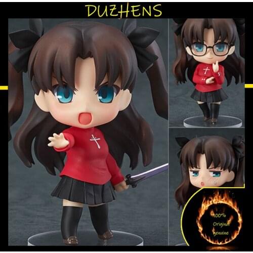 100% Original genuine Fate Grand Order Tohsaka Rin Q version figma Action Figure Anime Figure Model Toys Figure Doll Gift