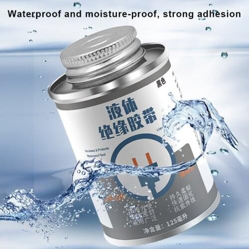 125ML Liquid Insulation Electrical Tape Tube Paste Waterproof Anti-UV Fast Dry Tape ALI88