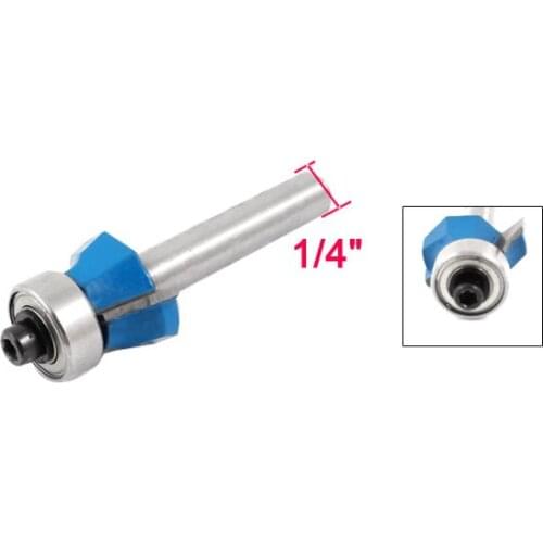 2pcs End Bearing Round Over Router Bit Tool Replacement 1/4" x 5/16"