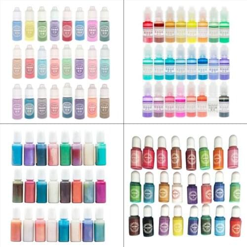 24 Pcs/set Crystal Epoxy Pigment UV Resin Dye DIY Jewelry Art Crafts Colorant