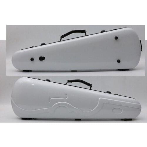 4/4 Full Size Violin Case Carbon Fiber Hard Box Protect Carry Violin Cases Black