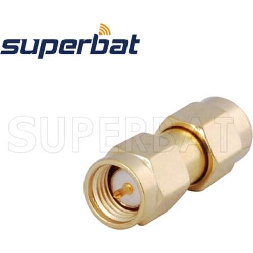 Superbat 5pcs SMA Adapter SMA Plug to SMA Male Straight RF Coaxial Connector