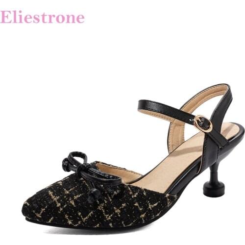 Summer Brand New Black Beige Women Casual Sandals Fashion High Heel Lady Slingback Shoes Plus Big Small Size 32 12 43 45 48