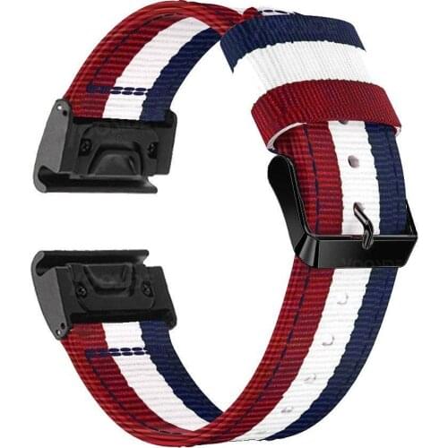 YOOSIDE Fenix 6 Wristband 22mm Quick Fit Woven Nylon Watch Band Strap for Garmin Instinct/Fenix 5/5 Plus/Quatix 5/Forerunner 935