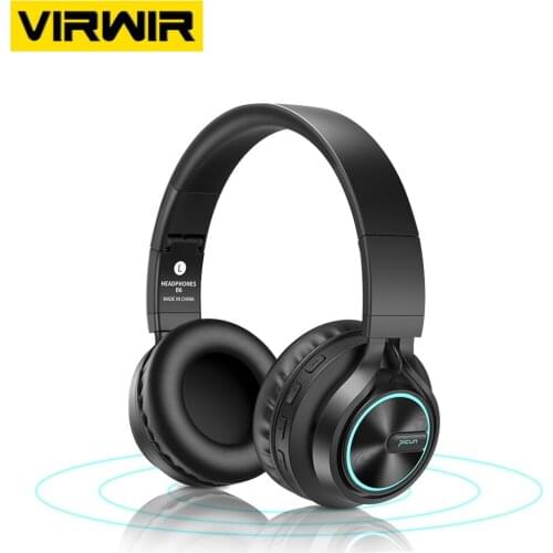 4D HIFI Stereo Bluetooth Wireless Headphone LED Light Music Headsets Support 3.5mm Wired AUX Cable FM TF Card With Mic Earphones