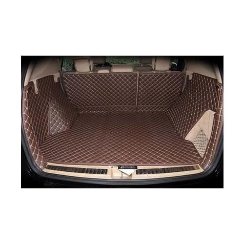 Good quality! Full set trunk mats for Mercedes Benz ML W166 2015-2012 durable waterproof cargo liner boot carpets,Free shipping