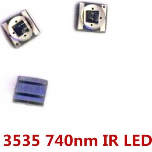 3535 740nm IR LED infrared lamp bead high power far infrared 3W IR Diode 120 degrees For CCTV Camera