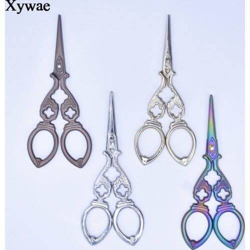 Cross Stitch Retro Zakka Vintage Scissors Antique Needlework Sewing Embroidery Scissor Tailor Thread Fabric Cutter Shaped Shears